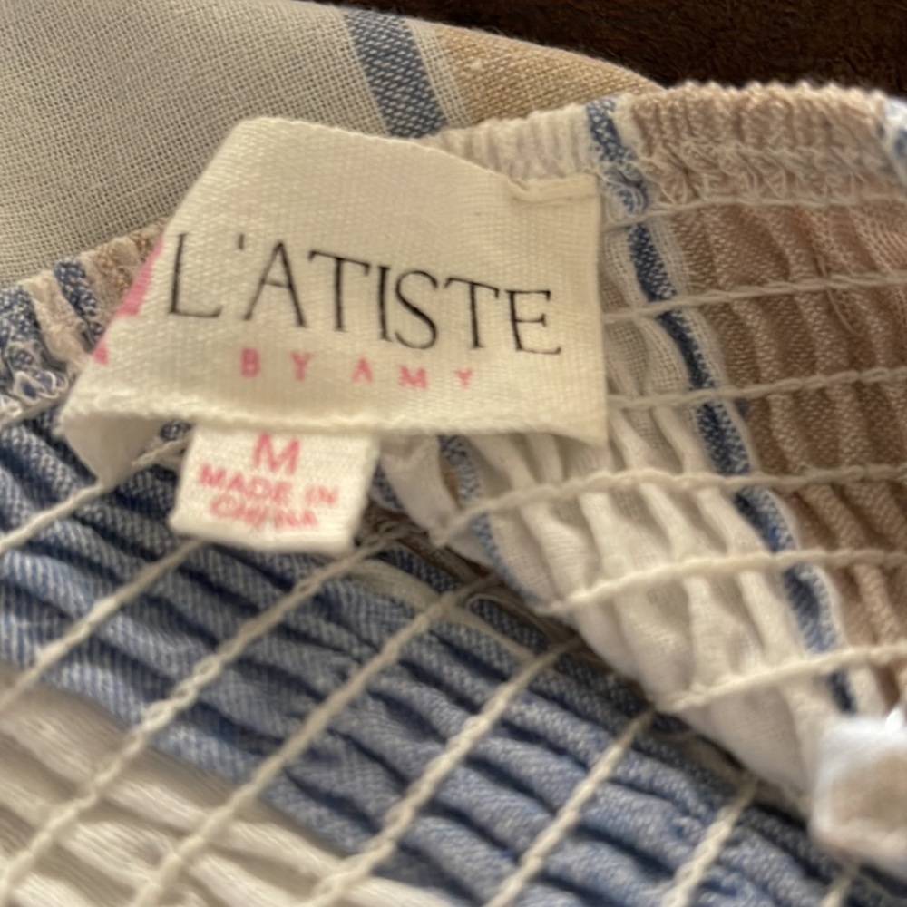 L’ ATISTE. Color blue and white. Size M - Picture 5 of 5